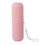 Toothbrush holder for travel, pink color, model R01DRO